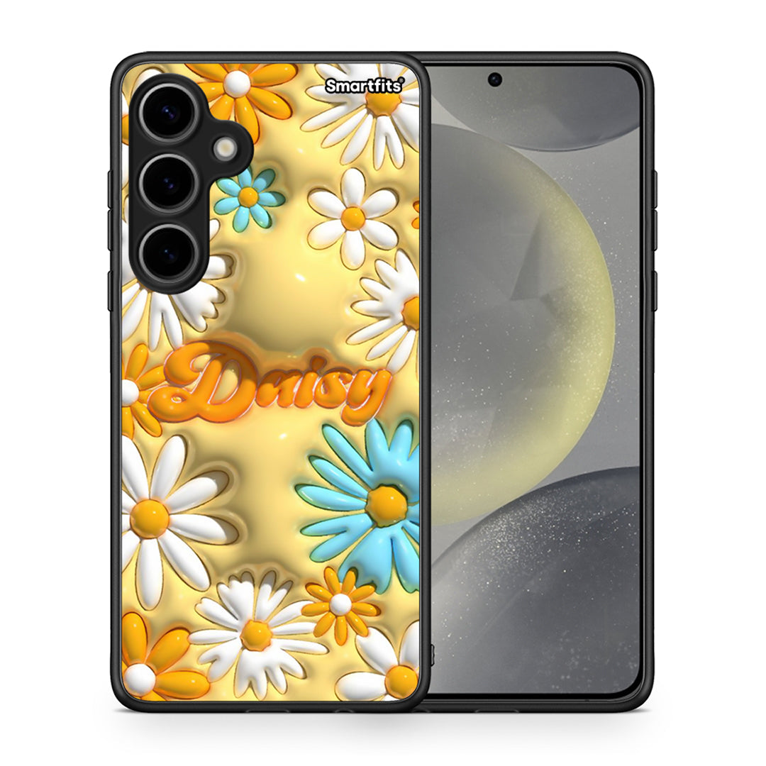 Θήκη Samsung Galaxy S24 Plus Bubble Daisies από τη Smartfits με σχέδιο στο πίσω μέρος και μαύρο περίβλημα | Samsung Galaxy S24 Plus Bubble Daisies case with colorful back and black bezels