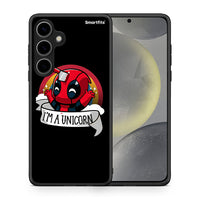 Thumbnail for Θήκη Samsung Galaxy S24 Plus Unicorn Deadpool από τη Smartfits με σχέδιο στο πίσω μέρος και μαύρο περίβλημα | Samsung Galaxy S24 Plus Unicorn Deadpool case with colorful back and black bezels