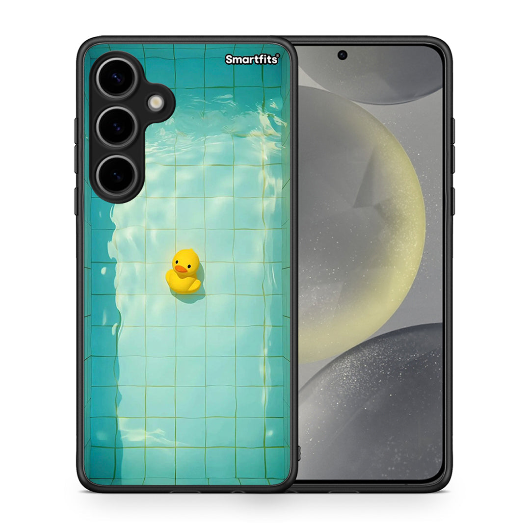 Θήκη Samsung Galaxy S24 Plus Yellow Duck από τη Smartfits με σχέδιο στο πίσω μέρος και μαύρο περίβλημα | Samsung Galaxy S24 Plus Yellow Duck case with colorful back and black bezels