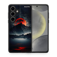 Thumbnail for Θήκη Samsung Galaxy S24 Red Full Moon από τη Smartfits με σχέδιο στο πίσω μέρος και μαύρο περίβλημα | Samsung Galaxy S24 Red Full Moon case with colorful back and black bezels