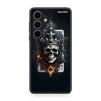 Thumbnail for Samsung Galaxy S24 Skull King Ace θήκη από τη Smartfits με σχέδιο στο πίσω μέρος και μαύρο περίβλημα | Smartphone case with colorful back and black bezels by Smartfits