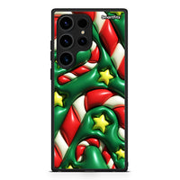 Thumbnail for Θήκη Samsung Galaxy S24 Ultra Christmas Bubbles από τη Smartfits με σχέδιο στο πίσω μέρος και μαύρο περίβλημα | Samsung Galaxy S24 Ultra Christmas Bubbles Case with Colorful Back and Black Bezels