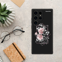 Thumbnail for Θήκη Samsung Galaxy S24 Ultra Flower Frame από τη Smartfits με σχέδιο στο πίσω μέρος και μαύρο περίβλημα | Samsung Galaxy S24 Ultra Flower Frame Case with Colorful Back and Black Bezels