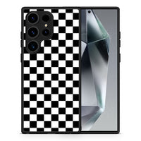 Thumbnail for Θήκη Samsung Galaxy S24 Ultra Geometric Squares από τη Smartfits με σχέδιο στο πίσω μέρος και μαύρο περίβλημα | Samsung Galaxy S24 Ultra Geometric Squares Case with Colorful Back and Black Bezels