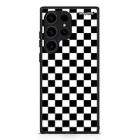 Thumbnail for Θήκη Samsung Galaxy S24 Ultra Geometric Squares από τη Smartfits με σχέδιο στο πίσω μέρος και μαύρο περίβλημα | Samsung Galaxy S24 Ultra Geometric Squares Case with Colorful Back and Black Bezels