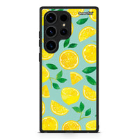 Thumbnail for Θήκη Samsung Galaxy S24 Ultra Lemons από τη Smartfits με σχέδιο στο πίσω μέρος και μαύρο περίβλημα | Samsung Galaxy S24 Ultra Lemons Case with Colorful Back and Black Bezels