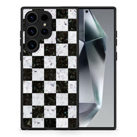 Thumbnail for Θήκη Samsung Galaxy S24 Ultra Marble Square Geometric από τη Smartfits με σχέδιο στο πίσω μέρος και μαύρο περίβλημα | Samsung Galaxy S24 Ultra Marble Square Geometric Case with Colorful Back and Black Bezels