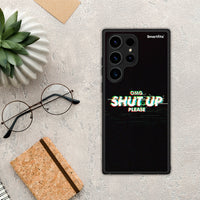 Thumbnail for Θήκη Samsung Galaxy S24 Ultra OMG ShutUp από τη Smartfits με σχέδιο στο πίσω μέρος και μαύρο περίβλημα | Samsung Galaxy S24 Ultra OMG ShutUp Case with Colorful Back and Black Bezels