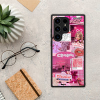 Thumbnail for Θήκη Samsung Galaxy S24 Ultra Pink Love από τη Smartfits με σχέδιο στο πίσω μέρος και μαύρο περίβλημα | Samsung Galaxy S24 Ultra Pink Love Case with Colorful Back and Black Bezels