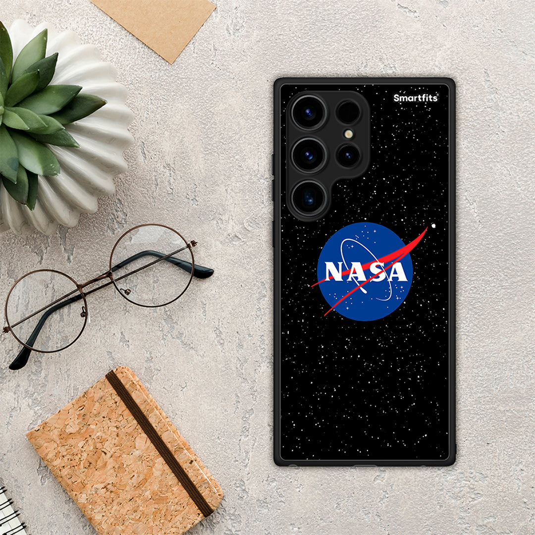 Θήκη Samsung Galaxy S24 Ultra PopArt NASA από τη Smartfits με σχέδιο στο πίσω μέρος και μαύρο περίβλημα | Samsung Galaxy S24 Ultra PopArt NASA Case with Colorful Back and Black Bezels