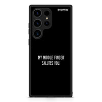 Thumbnail for Θήκη Samsung Galaxy S24 Ultra Salute από τη Smartfits με σχέδιο στο πίσω μέρος και μαύρο περίβλημα | Samsung Galaxy S24 Ultra Salute Case with Colorful Back and Black Bezels