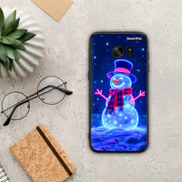 Thumbnail for Christmas Neon Snowman - Samsung Galaxy S7 θήκη