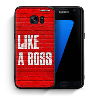 Thumbnail for Θήκη Samsung S7 Edge Like A Boss από τη Smartfits με σχέδιο στο πίσω μέρος και μαύρο περίβλημα | Samsung S7 Edge Like A Boss case with colorful back and black bezels