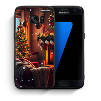 Thumbnail for Θήκη Samsung S7 Home For Christmas από τη Smartfits με σχέδιο στο πίσω μέρος και μαύρο περίβλημα | Samsung S7 Home For Christmas case with colorful back and black bezels