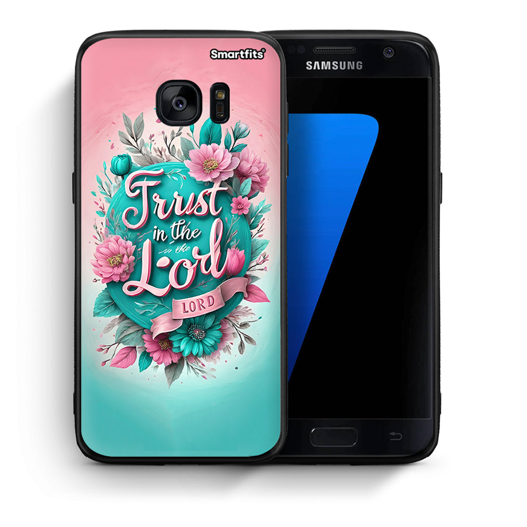 Θήκη Samsung S7 Lord Trust από τη Smartfits με σχέδιο στο πίσω μέρος και μαύρο περίβλημα | Samsung S7 Lord Trust case with colorful back and black bezels