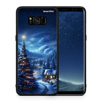 Thumbnail for Θήκη Samsung S8 Christmas Scenery από τη Smartfits με σχέδιο στο πίσω μέρος και μαύρο περίβλημα | Samsung S8 Christmas Scenery case with colorful back and black bezels