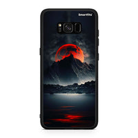 Thumbnail for Samsung S8 Red Full Moon θήκη από τη Smartfits με σχέδιο στο πίσω μέρος και μαύρο περίβλημα | Smartphone case with colorful back and black bezels by Smartfits