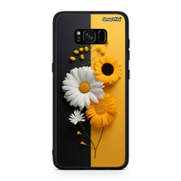 Thumbnail for Samsung S8 Yellow Daisies θήκη από τη Smartfits με σχέδιο στο πίσω μέρος και μαύρο περίβλημα | Smartphone case with colorful back and black bezels by Smartfits