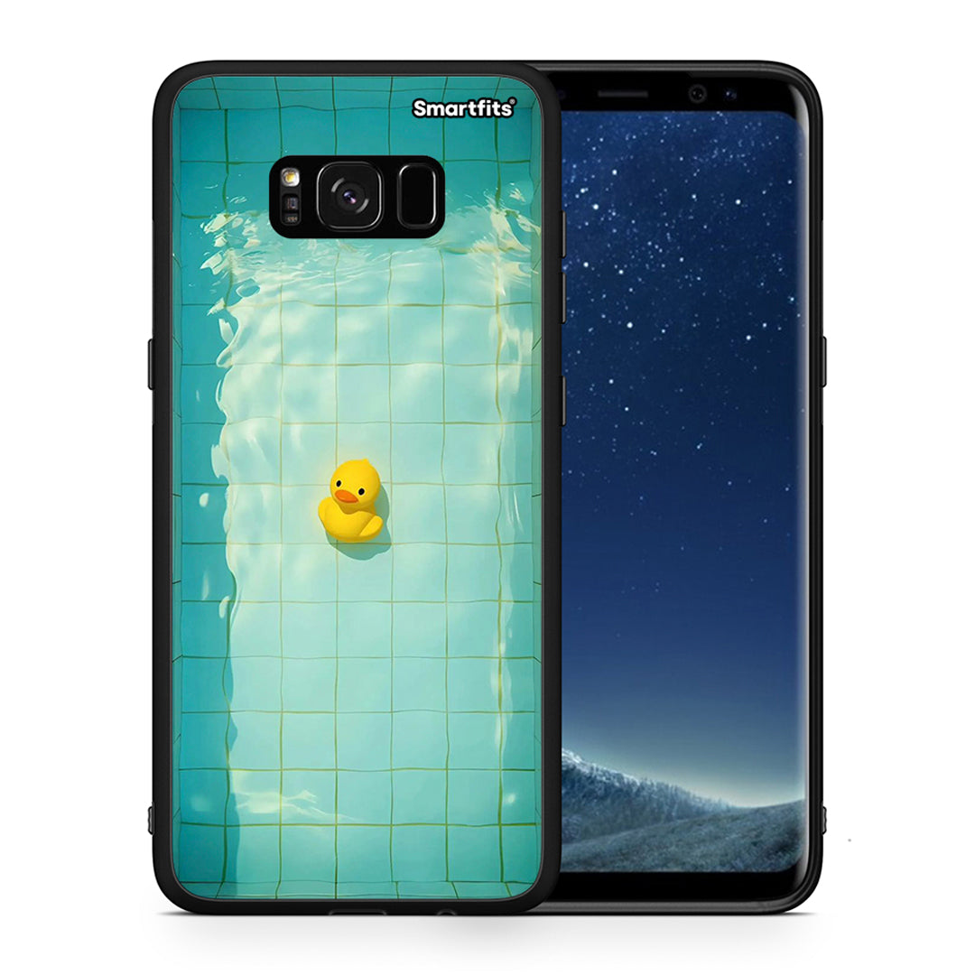 Θήκη Samsung S8 Yellow Duck από τη Smartfits με σχέδιο στο πίσω μέρος και μαύρο περίβλημα | Samsung S8 Yellow Duck case with colorful back and black bezels