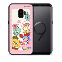 Thumbnail for Θήκη Samsung S9 Cute Companion από τη Smartfits με σχέδιο στο πίσω μέρος και μαύρο περίβλημα | Samsung S9 Cute Companion case with colorful back and black bezels