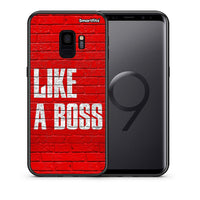 Thumbnail for Θήκη Samsung S9 Like A Boss από τη Smartfits με σχέδιο στο πίσω μέρος και μαύρο περίβλημα | Samsung S9 Like A Boss case with colorful back and black bezels