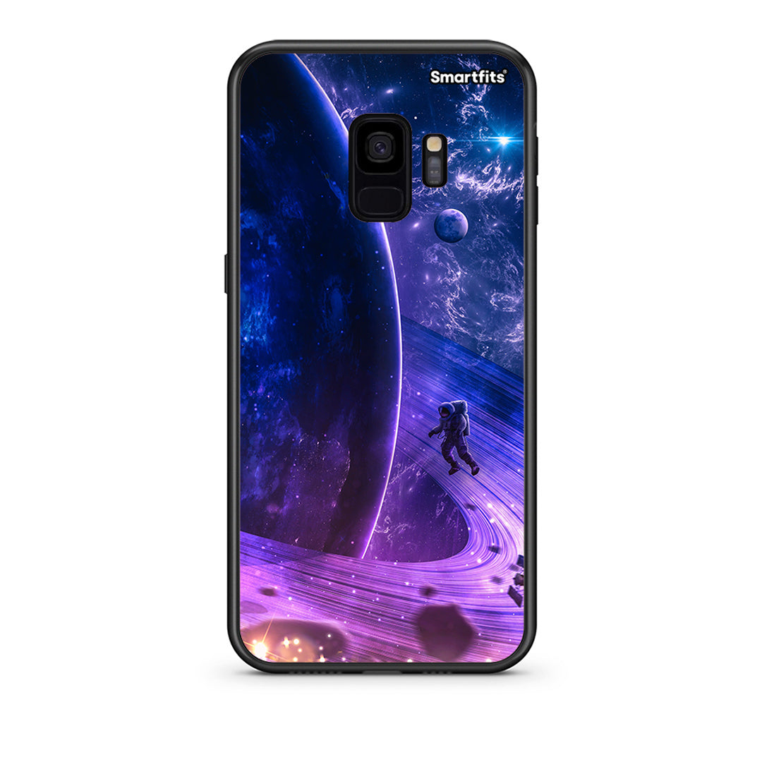 samsung s9 Lost Astronaut θήκη από τη Smartfits με σχέδιο στο πίσω μέρος και μαύρο περίβλημα | Smartphone case with colorful back and black bezels by Smartfits