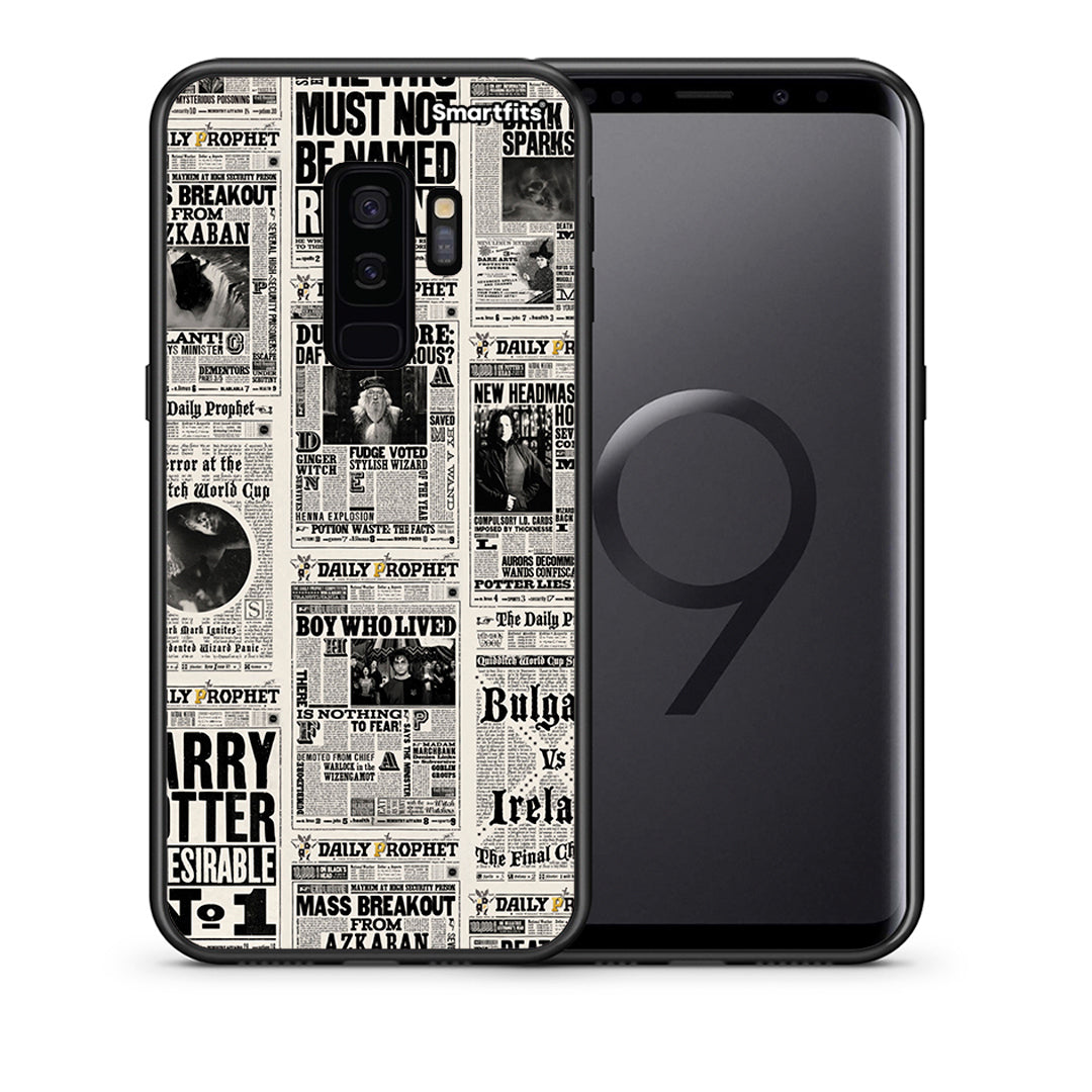 Θήκη Samsung S9 Plus Harry Paper από τη Smartfits με σχέδιο στο πίσω μέρος και μαύρο περίβλημα | Samsung S9 Plus Harry Paper case with colorful back and black bezels