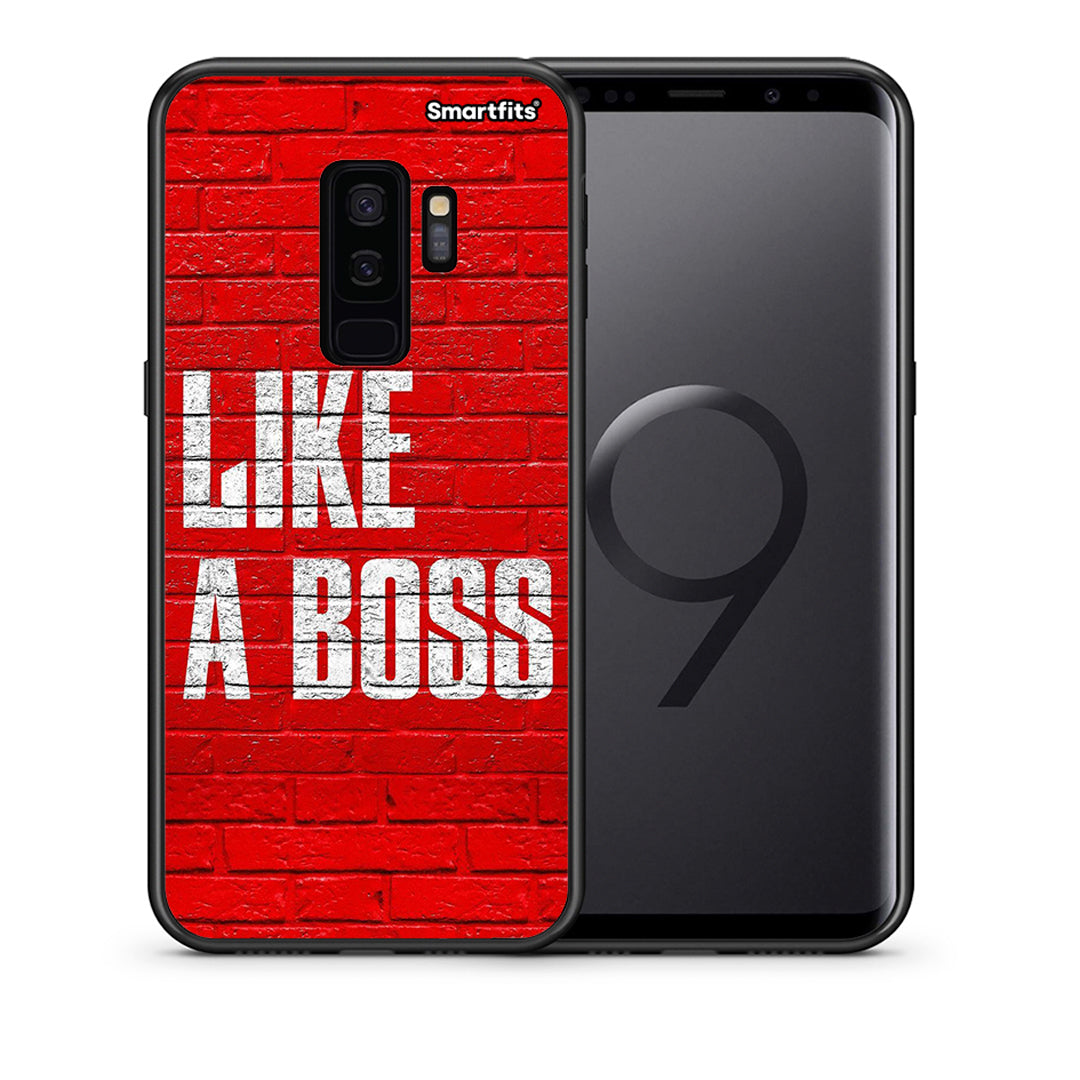 Θήκη Samsung S9 Plus Like A Boss από τη Smartfits με σχέδιο στο πίσω μέρος και μαύρο περίβλημα | Samsung S9 Plus Like A Boss case with colorful back and black bezels