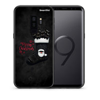 Thumbnail for Θήκη Samsung S9 Plus Merry Cat Christmas από τη Smartfits με σχέδιο στο πίσω μέρος και μαύρο περίβλημα | Samsung S9 Plus Merry Cat Christmas case with colorful back and black bezels