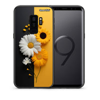 Thumbnail for Θήκη Samsung S9 Plus Yellow Daisies από τη Smartfits με σχέδιο στο πίσω μέρος και μαύρο περίβλημα | Samsung S9 Plus Yellow Daisies case with colorful back and black bezels