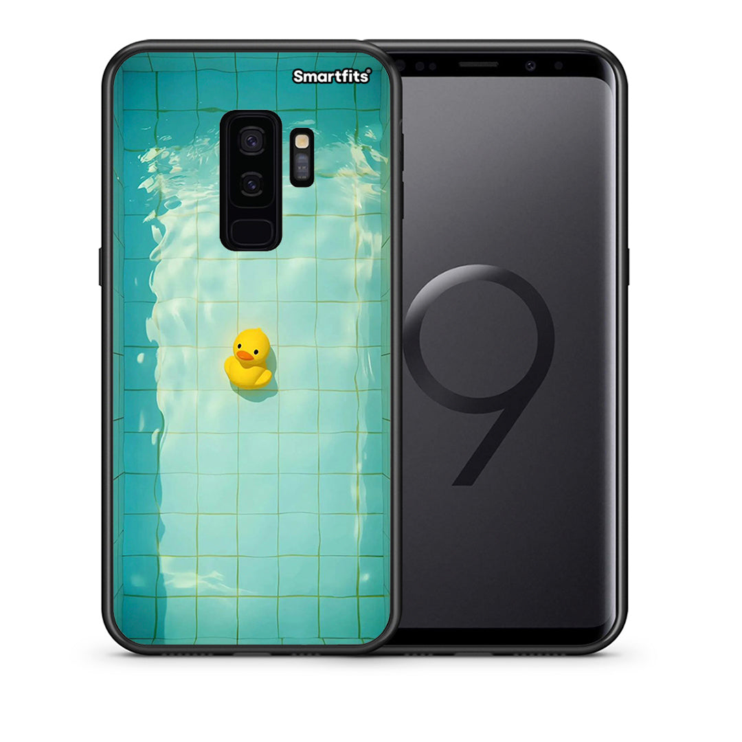 Θήκη Samsung S9 Plus Yellow Duck από τη Smartfits με σχέδιο στο πίσω μέρος και μαύρο περίβλημα | Samsung S9 Plus Yellow Duck case with colorful back and black bezels