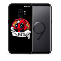 Thumbnail for Θήκη Samsung S9 Unicorn Deadpool από τη Smartfits με σχέδιο στο πίσω μέρος και μαύρο περίβλημα | Samsung S9 Unicorn Deadpool case with colorful back and black bezels