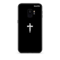 Thumbnail for samsung s9 White Cross θήκη από τη Smartfits με σχέδιο στο πίσω μέρος και μαύρο περίβλημα | Smartphone case with colorful back and black bezels by Smartfits