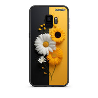 Thumbnail for samsung s9 Yellow Daisies θήκη από τη Smartfits με σχέδιο στο πίσω μέρος και μαύρο περίβλημα | Smartphone case with colorful back and black bezels by Smartfits