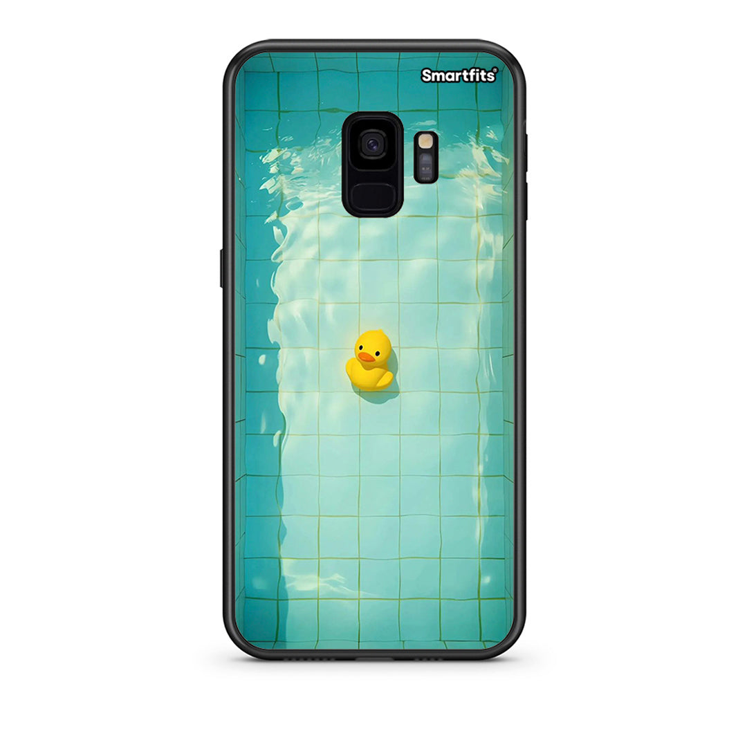 samsung s9 Yellow Duck θήκη από τη Smartfits με σχέδιο στο πίσω μέρος και μαύρο περίβλημα | Smartphone case with colorful back and black bezels by Smartfits