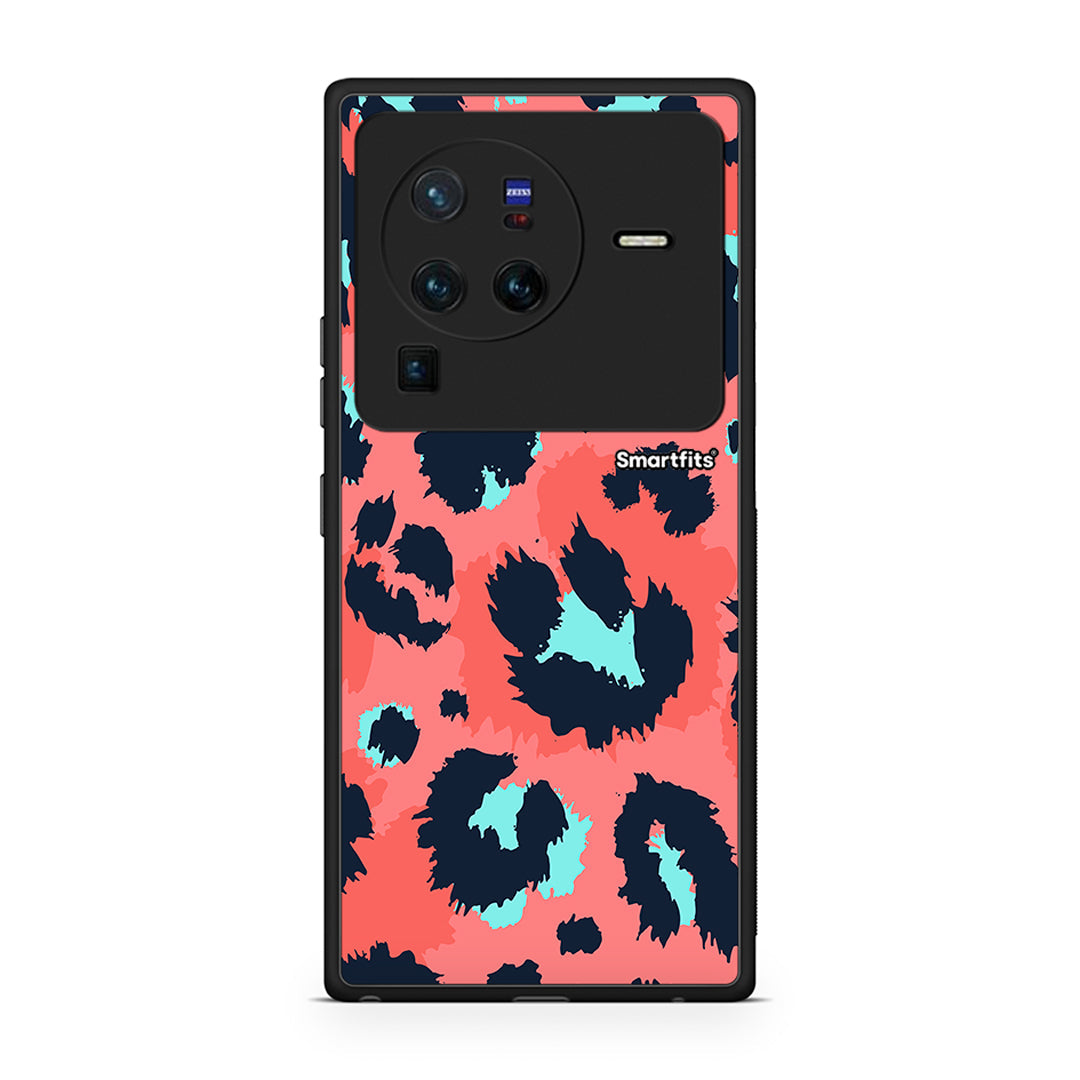 22 - Vivo X80 Pro 5G Pink Leopard Animal case, cover, bumper