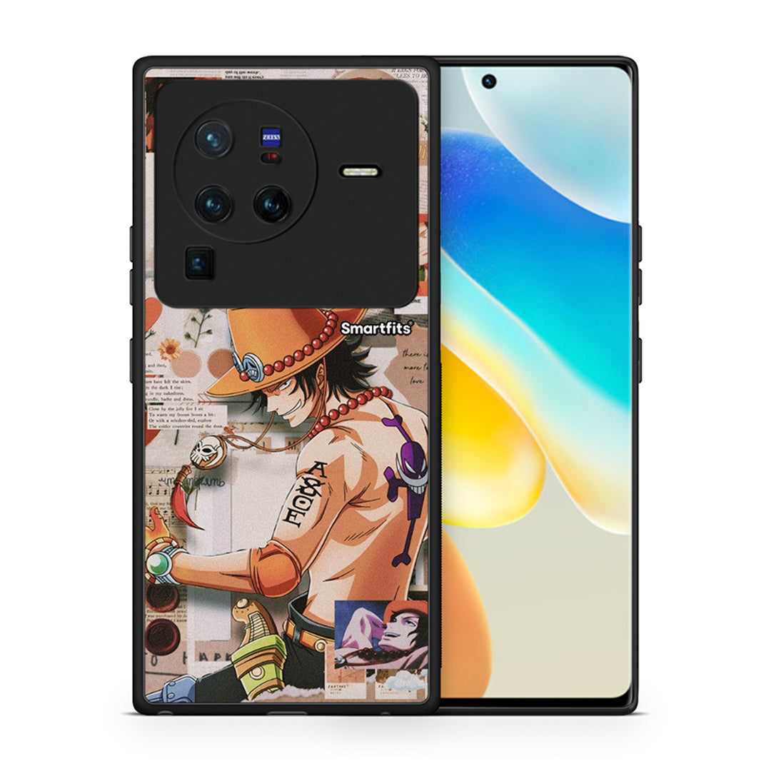 Θήκη Vivo X80 Pro 5G Anime Collage από τη Smartfits με σχέδιο στο πίσω μέρος και μαύρο περίβλημα | Vivo X80 Pro 5G Anime Collage case with colorful back and black bezels