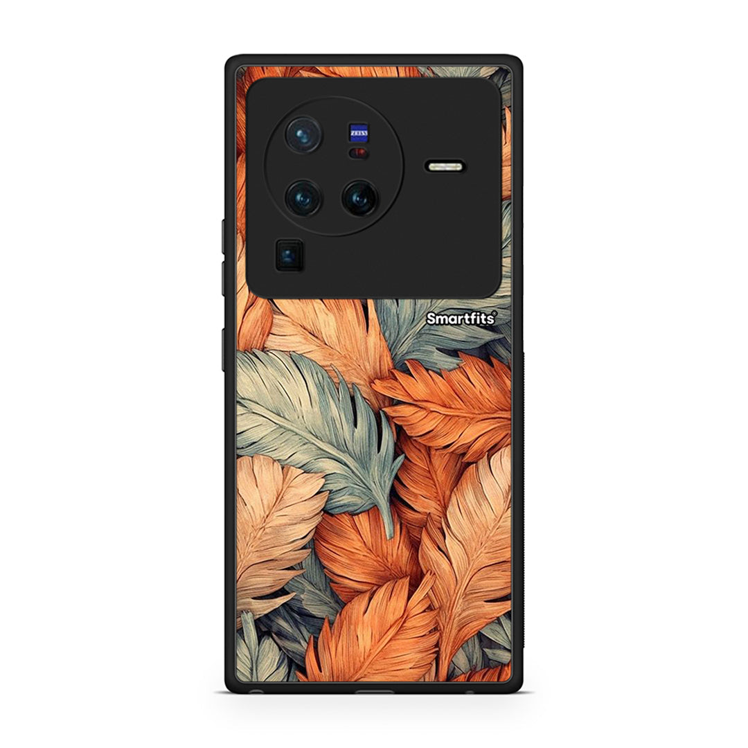 Vivo X80 Pro 5G Autumn Leaves Θήκη από τη Smartfits με σχέδιο στο πίσω μέρος και μαύρο περίβλημα | Smartphone case with colorful back and black bezels by Smartfits