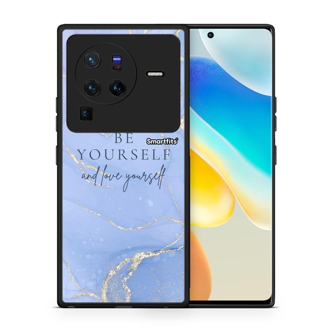 Θήκη Vivo X80 Pro 5G Be Yourself από τη Smartfits με σχέδιο στο πίσω μέρος και μαύρο περίβλημα | Vivo X80 Pro 5G Be Yourself case with colorful back and black bezels