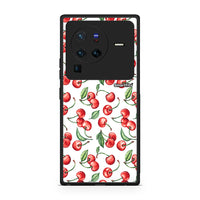 Thumbnail for Vivo X80 Pro 5G Cherry Summer θήκη από τη Smartfits με σχέδιο στο πίσω μέρος και μαύρο περίβλημα | Smartphone case with colorful back and black bezels by Smartfits