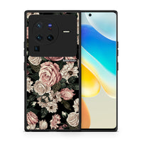 Thumbnail for Θήκη Vivo X80 Pro 5G Wild Roses Flower από τη Smartfits με σχέδιο στο πίσω μέρος και μαύρο περίβλημα | Vivo X80 Pro 5G Wild Roses Flower case with colorful back and black bezels