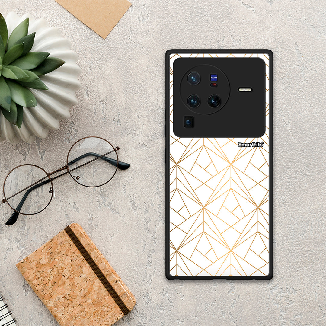 Geometric Luxury White - Vivo X80 Pro 5G θήκη