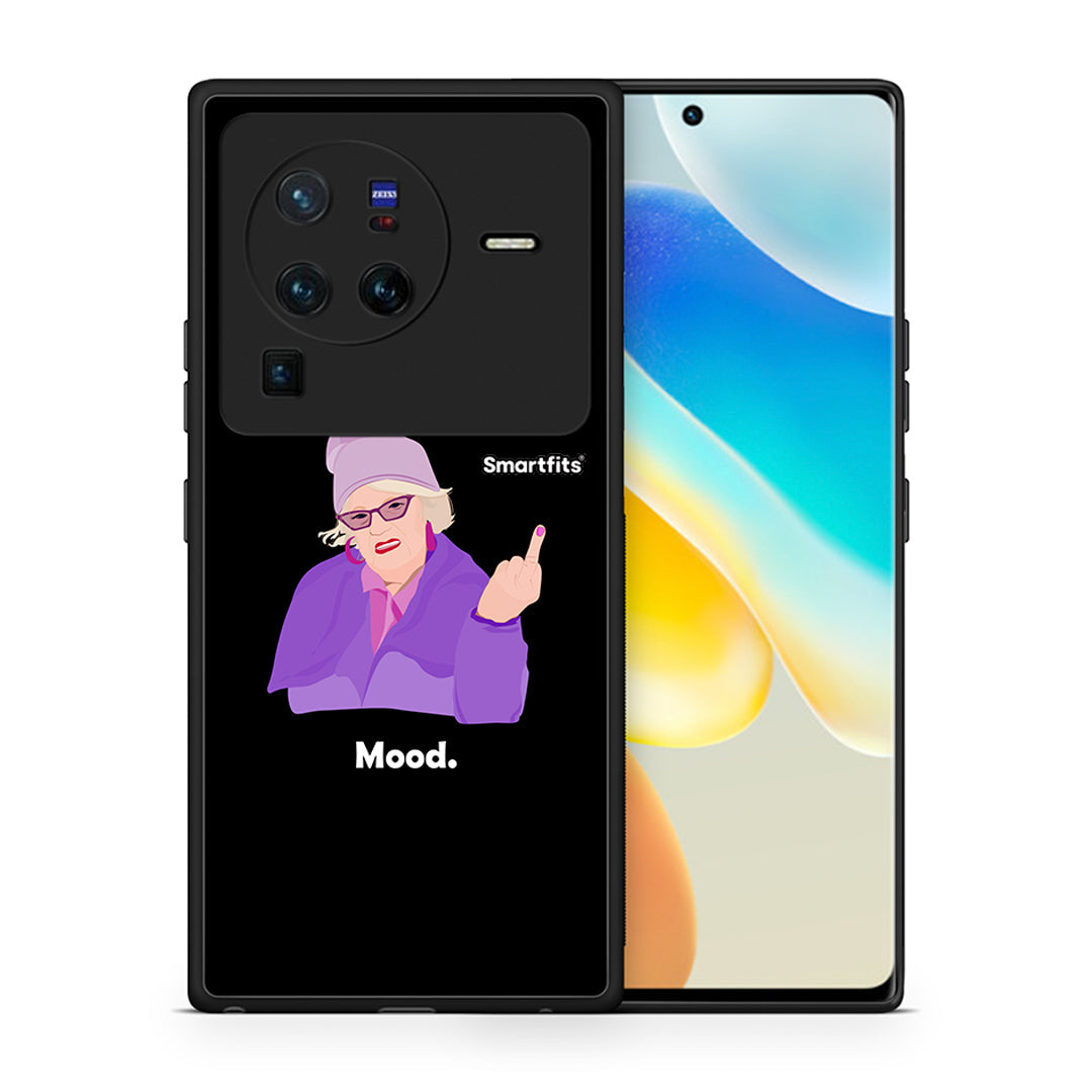 Θήκη Vivo X80 Pro 5G Grandma Mood Black από τη Smartfits με σχέδιο στο πίσω μέρος και μαύρο περίβλημα | Vivo X80 Pro 5G Grandma Mood Black case with colorful back and black bezels