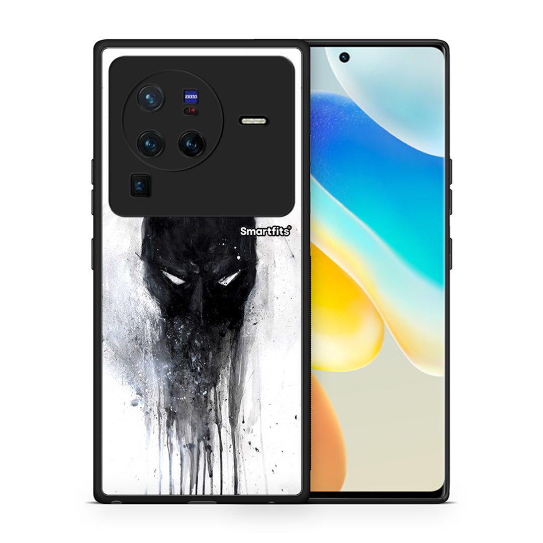 Θήκη Vivo X80 Pro 5G Paint Bat Hero από τη Smartfits με σχέδιο στο πίσω μέρος και μαύρο περίβλημα | Vivo X80 Pro 5G Paint Bat Hero case with colorful back and black bezels