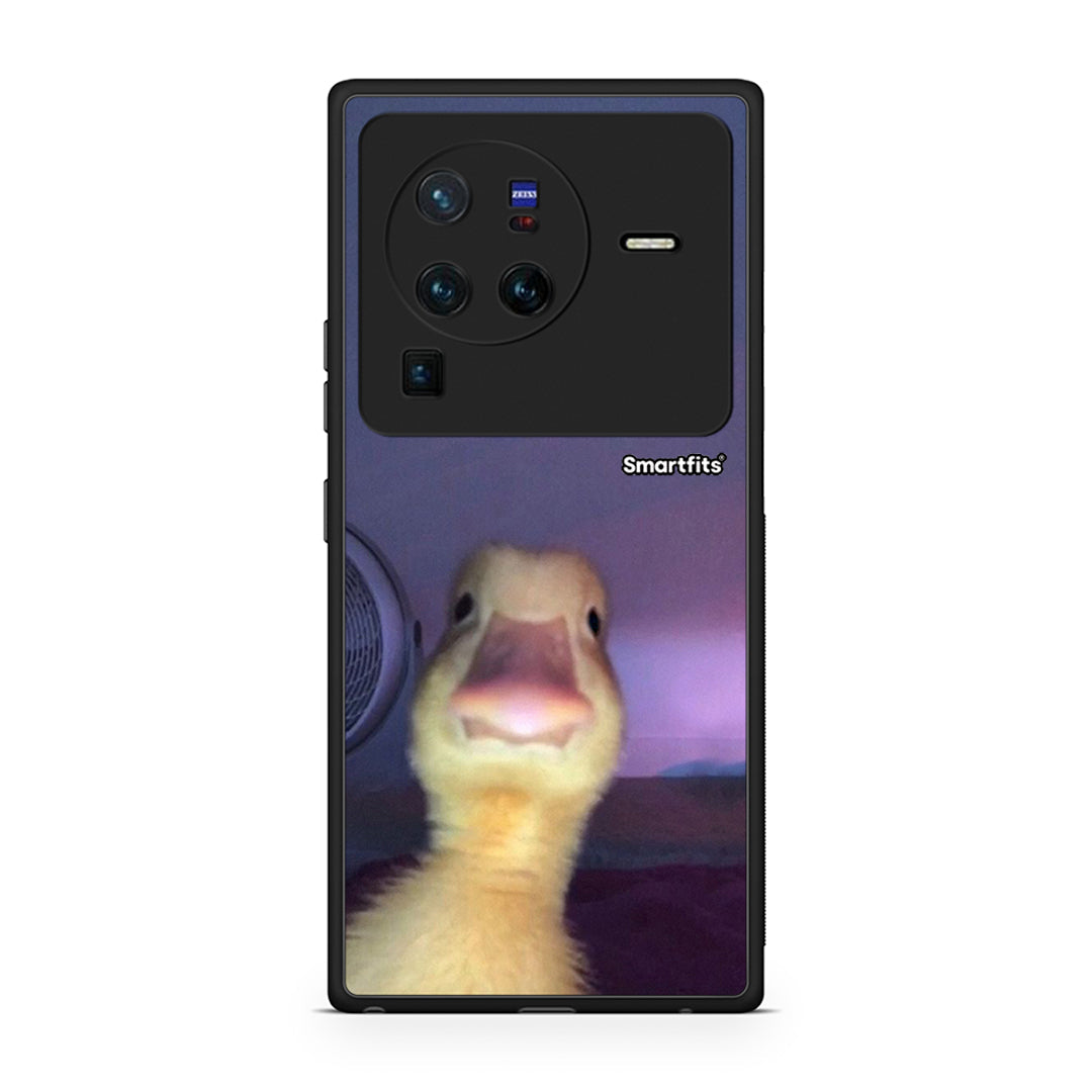 Vivo X80 Pro 5G Meme Duck θήκη από τη Smartfits με σχέδιο στο πίσω μέρος και μαύρο περίβλημα | Smartphone case with colorful back and black bezels by Smartfits