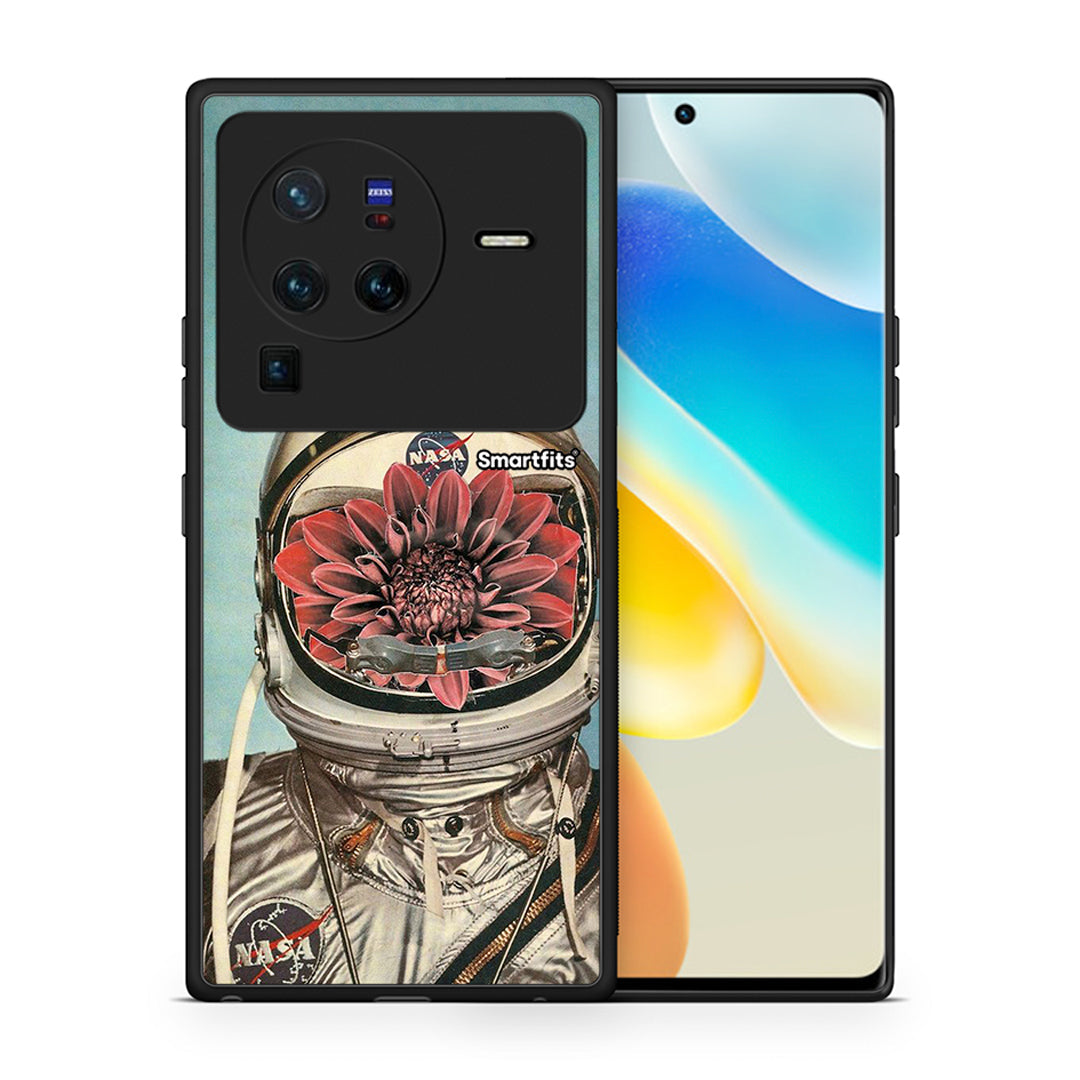 Θήκη Vivo X80 Pro 5G Nasa Bloom από τη Smartfits με σχέδιο στο πίσω μέρος και μαύρο περίβλημα | Vivo X80 Pro 5G Nasa Bloom case with colorful back and black bezels