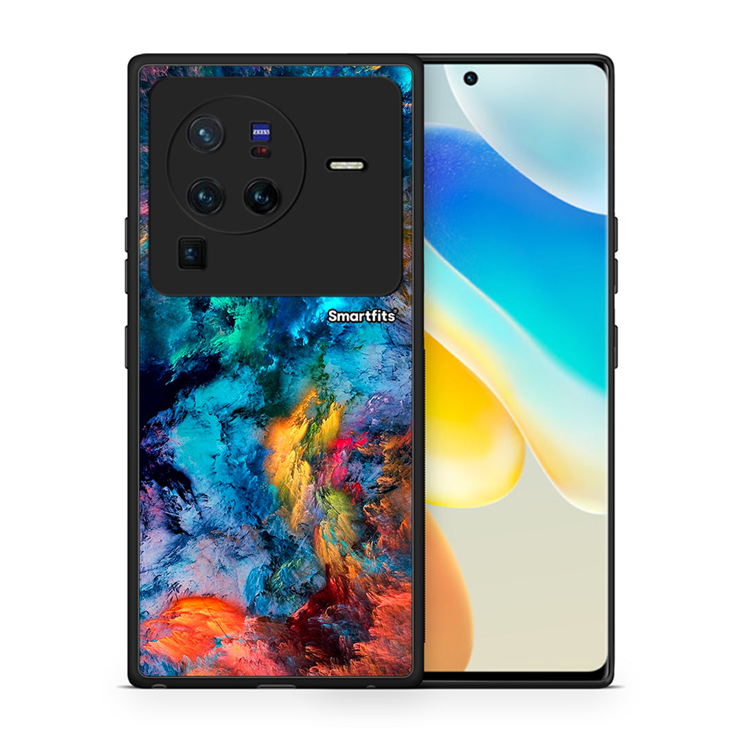 Θήκη Vivo X80 Pro 5G Crayola Paint από τη Smartfits με σχέδιο στο πίσω μέρος και μαύρο περίβλημα | Vivo X80 Pro 5G Crayola Paint case with colorful back and black bezels