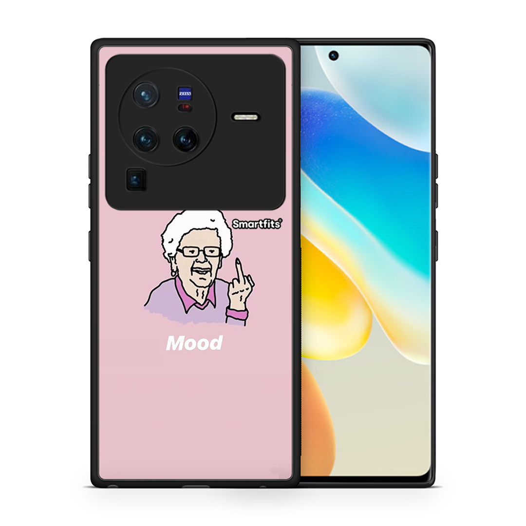 Θήκη Vivo X80 Pro 5G Mood PopArt από τη Smartfits με σχέδιο στο πίσω μέρος και μαύρο περίβλημα | Vivo X80 Pro 5G Mood PopArt case with colorful back and black bezels