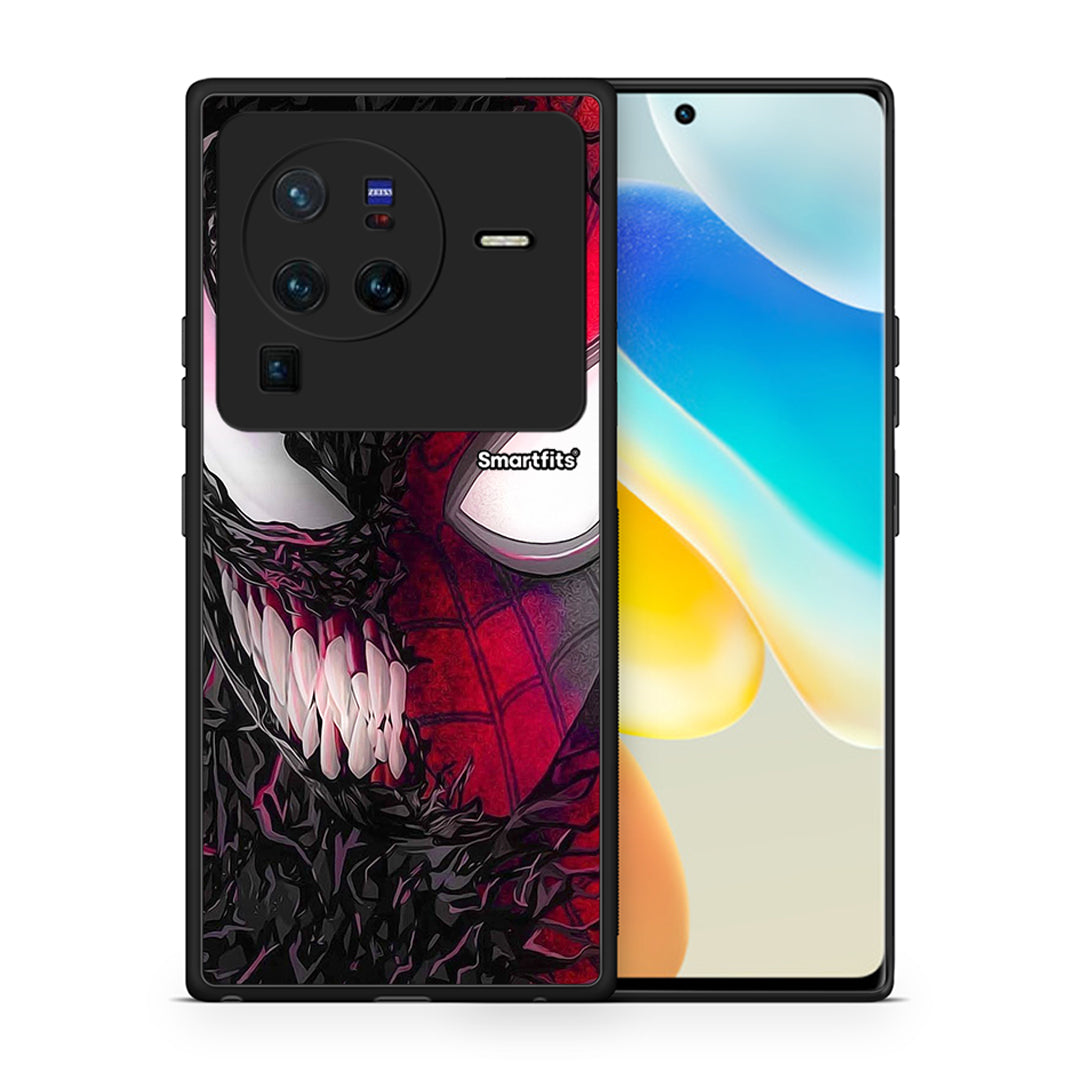 Θήκη Vivo X80 Pro 5G SpiderVenom PopArt από τη Smartfits με σχέδιο στο πίσω μέρος και μαύρο περίβλημα | Vivo X80 Pro 5G SpiderVenom PopArt case with colorful back and black bezels