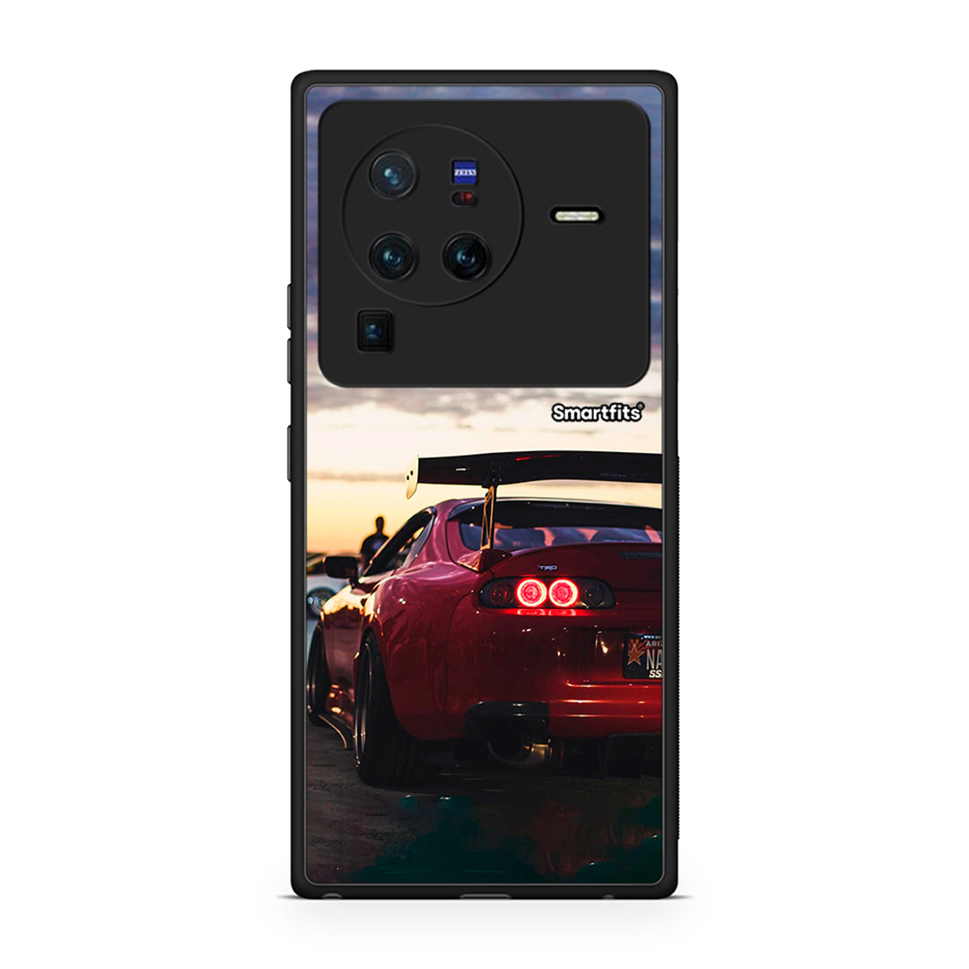 Vivo X80 Pro 5G Racing Supra θήκη από τη Smartfits με σχέδιο στο πίσω μέρος και μαύρο περίβλημα | Smartphone case with colorful back and black bezels by Smartfits